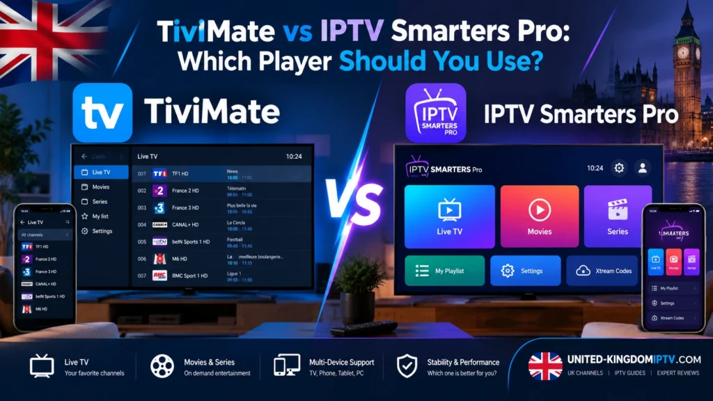 TiviMate vs IPTV Smarters Pro