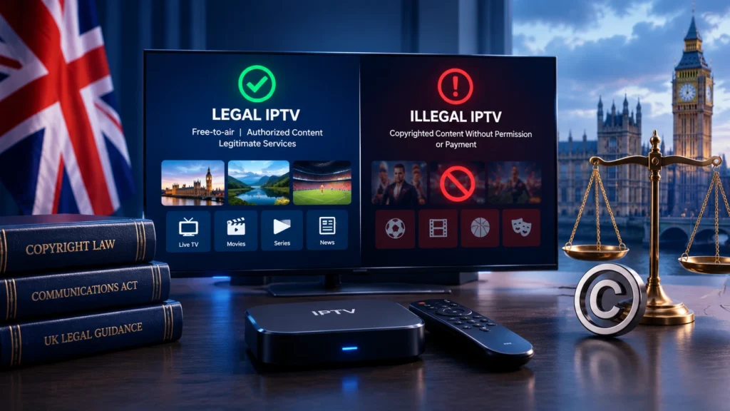 is IPTV legal in the UK