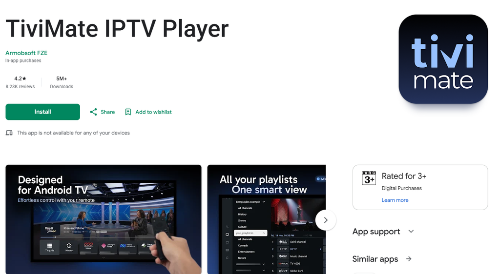 TiviMate setup on Nvidia Shield