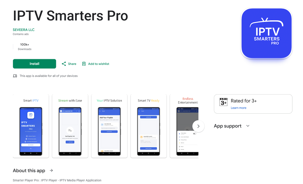 install IPTV Smarters Pro on Android TV and Google TV
