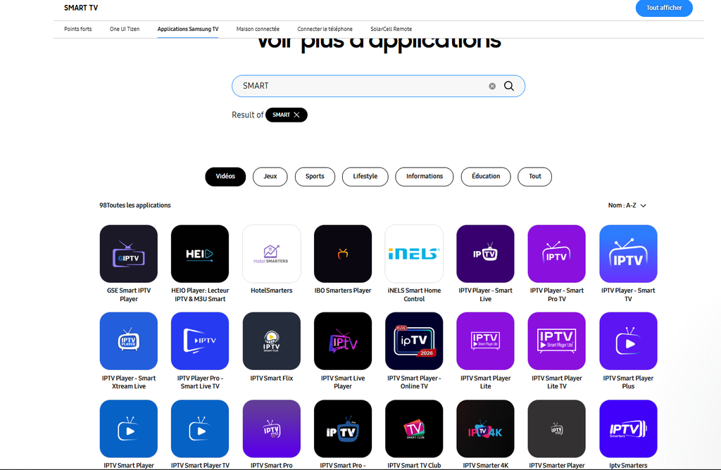 Samsung Smart TV IPTV