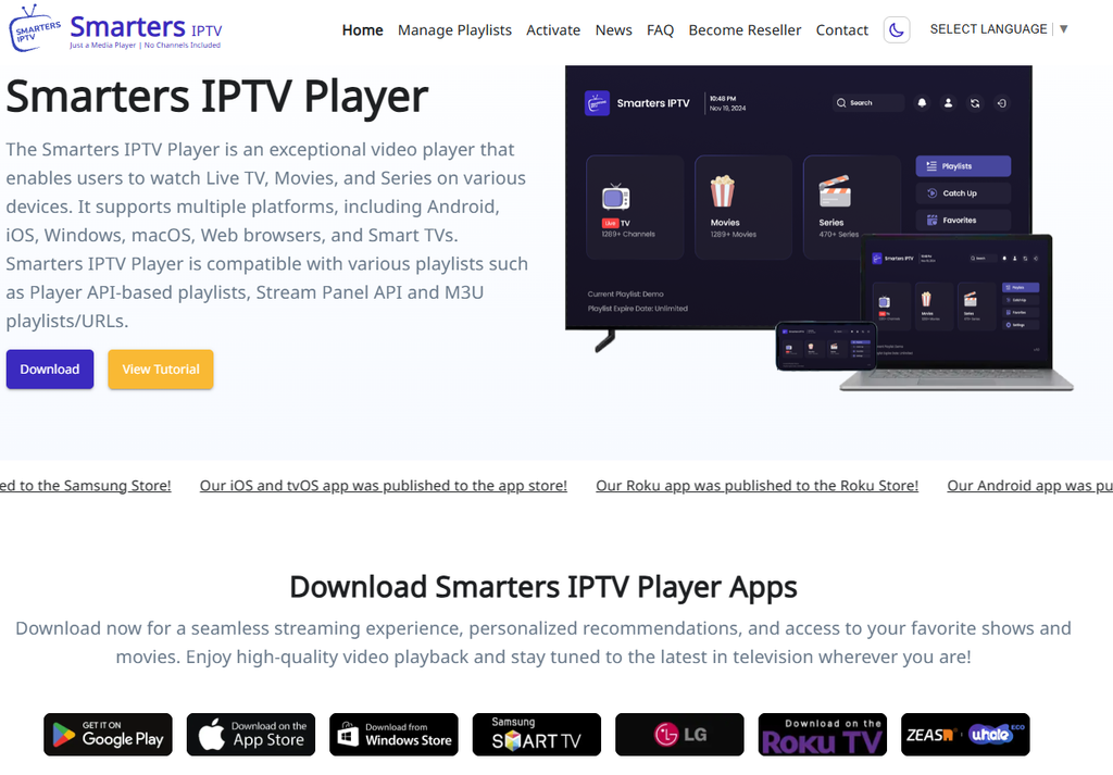 IPTV Smarters are free